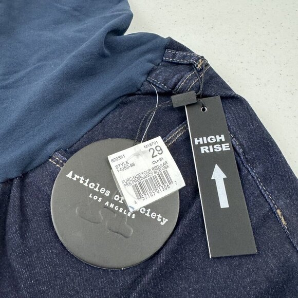 Articles of Society Maternity Skinny Jeans Secret Fit Panel Belly High Rise Sz29 - Picture 5 of 13
